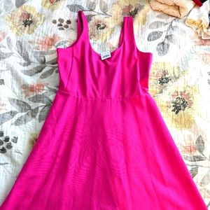 JCrew hot pink a line dress knee length